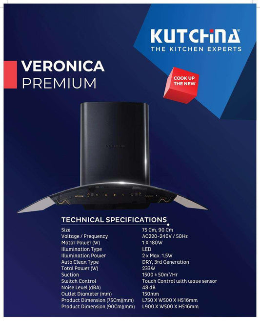 Kutchina Chimney Veronica 75 Premium